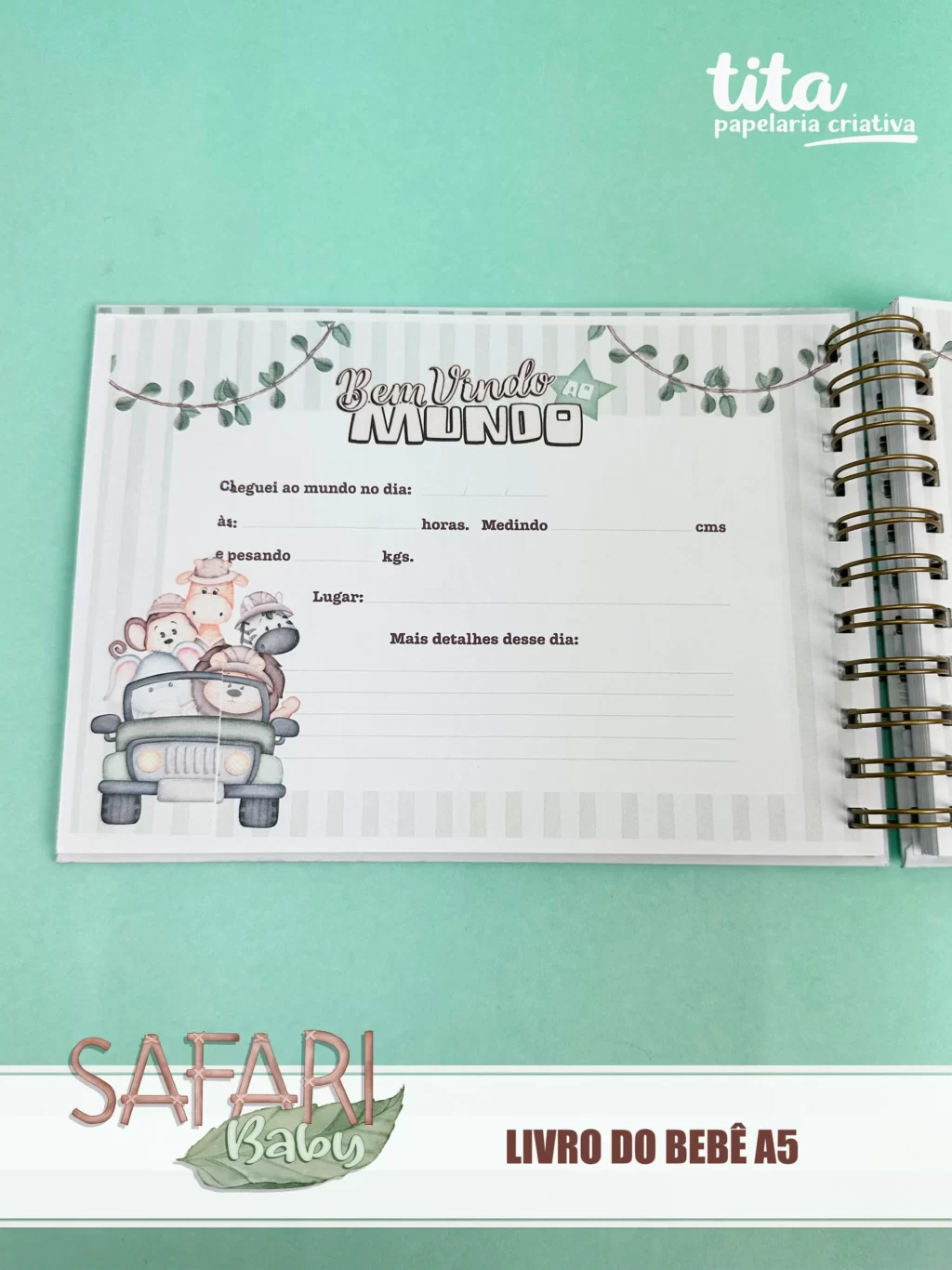 Safari & Floresta Baby - Combo Encadernação - Imagem 14