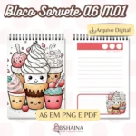 Miolo Blocos de Notas Sorvete