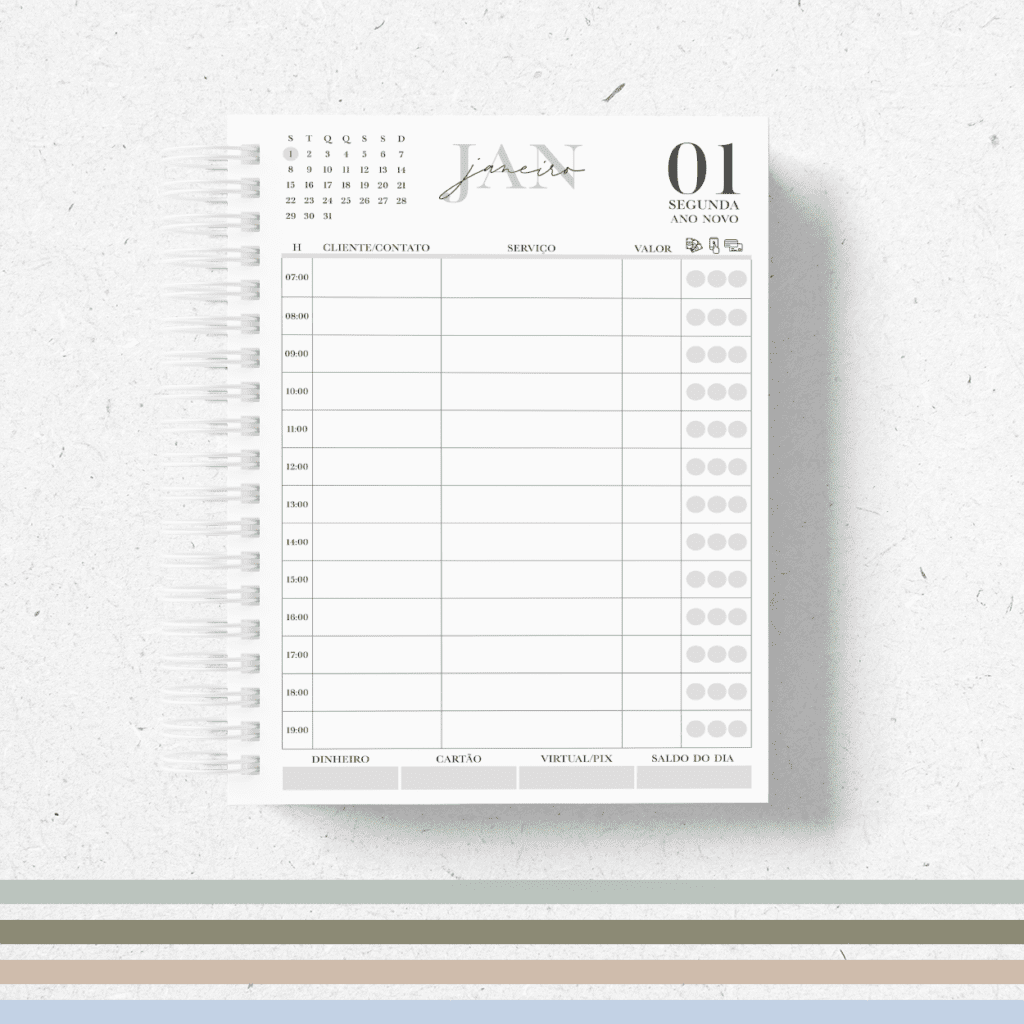 Miolos Agendamentos Masculino A5 |18x21 - Coleção Masculina 2024 (Papel Amado) - Imagem 1