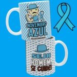 Novembro Azul 2023 - Estampas para Canecas (Caneca Criativa) - Imagem 9