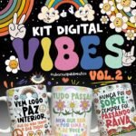 Lançamento VIBES Vol. 2 - Estampas para Canecas (Abacaxi Sublimatico)