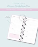 Combo Planner e Agenda Não-Datado - A5 e Slim (Branco Papel) - Imagem 8