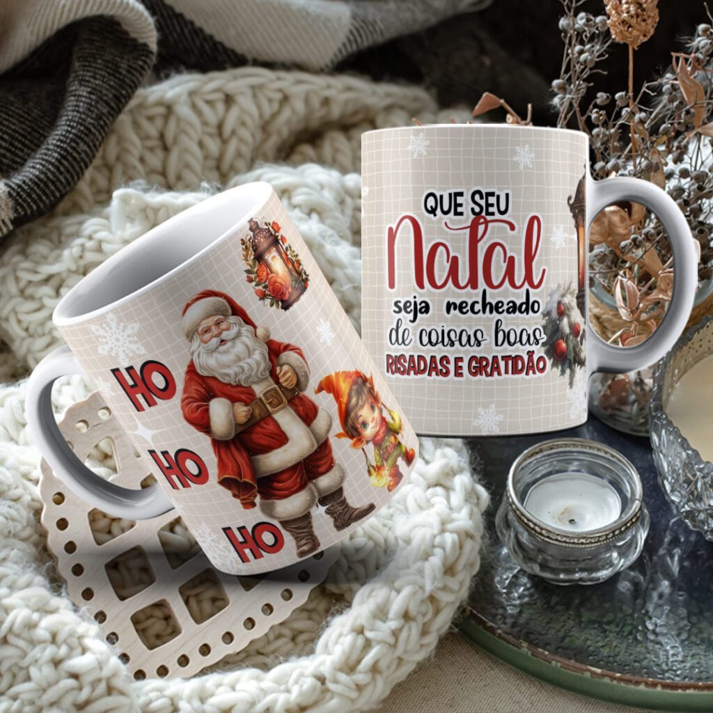Kit 1 - Canecas de Natal 2023 (Personalize) - Imagem 2