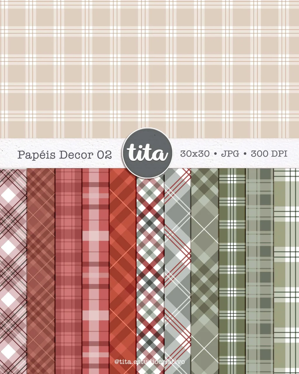 Então é Natal - Combo de Papéis (Tita) - Imagem 3