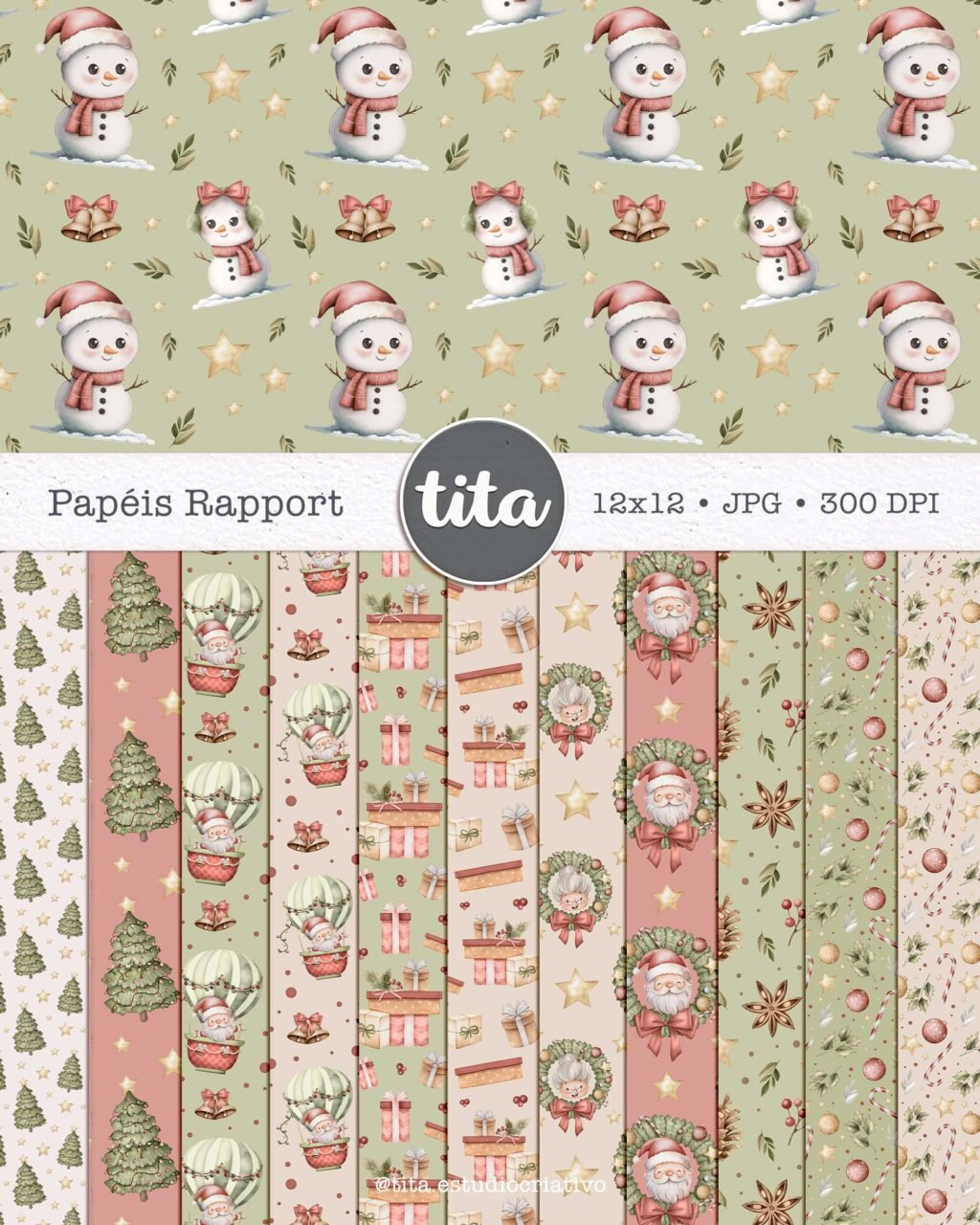 Então é Natal - Combo de Papéis (Tita) - Imagem 4