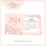 Calendários Neutro 2024 - Mesa | Bloco (Lina Criativa) - Imagem 4