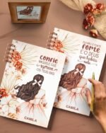 Cadernos Coleção Floral Boho Miolo Pautado com Versículos - Imagem 3