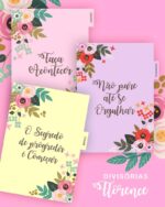 Kit 6 Capas e 6 Marca Páginas Coleção Florence + Divisórias (Bicho Papel) - Imagem 4