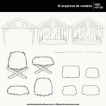 Kit Digital Natal de Jesus – Para colorir – Cliparts em aquarela - Imagem 3