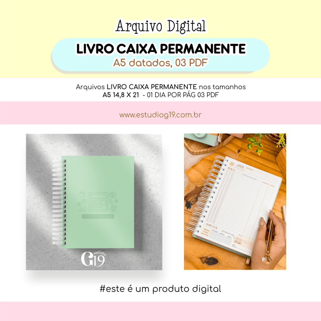 Combo Livro Caixa 2024 | Permanente (Estúdio G19) - Imagem 2