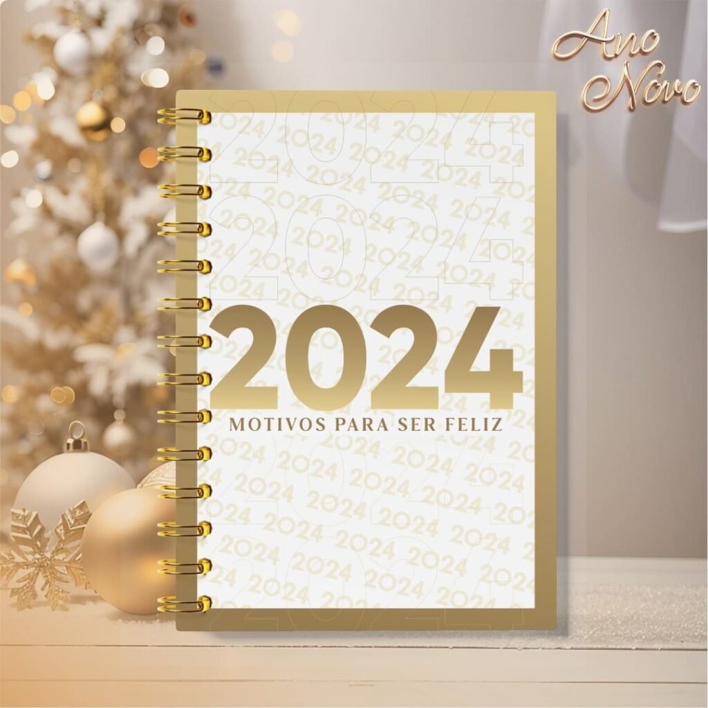 Pacote de Capas Agendas Personalizadas - Ano Novo 2024 V23 (Vintage) - Imagem 15