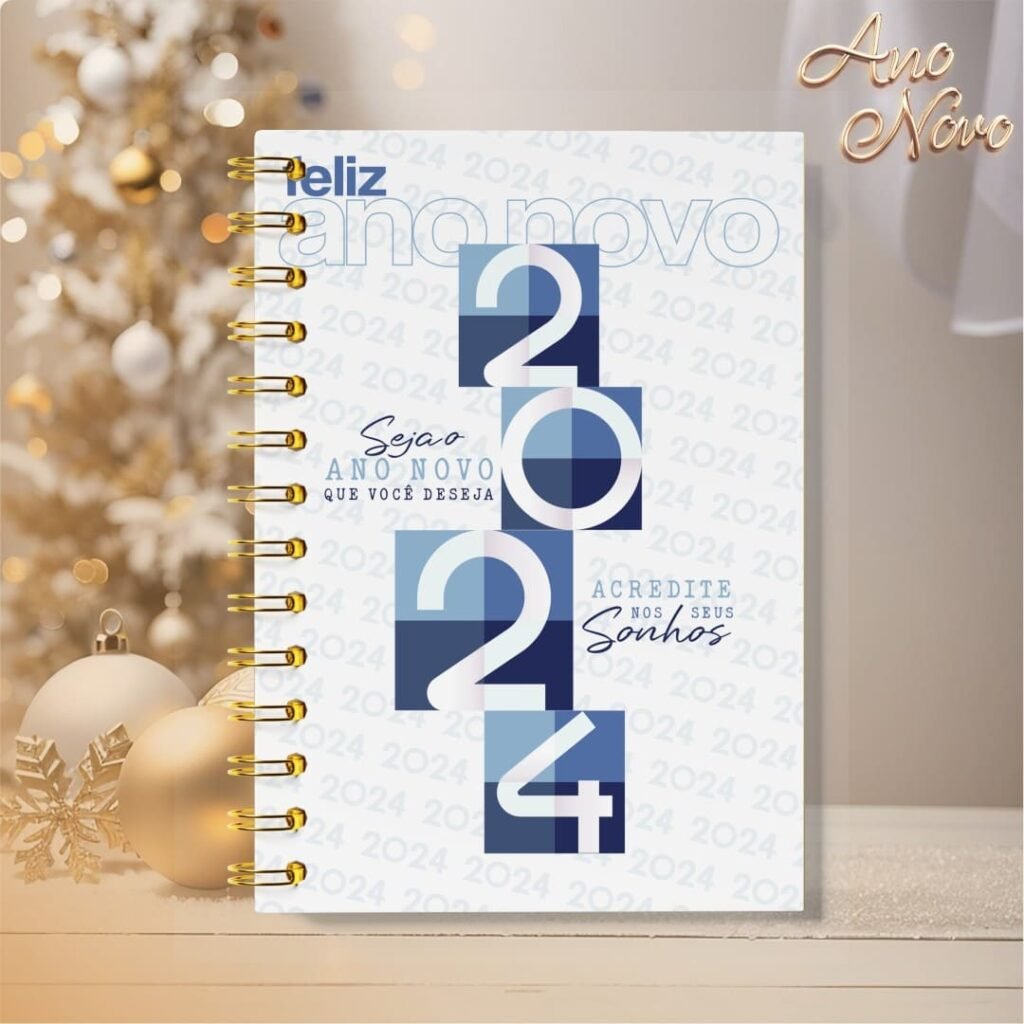 Pacote de Capas Agendas Personalizadas - Ano Novo 2024 V23 (Vintage) - Imagem 16