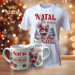 Pacotes de Artes Canecas | Camisetas Personalizadas - Natal V23 (Vintage) - Imagem 13