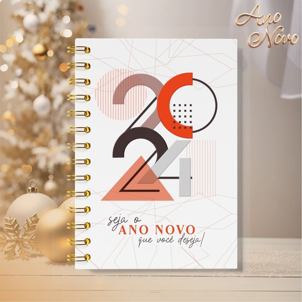 Pacote de Capas Agendas Personalizadas - Ano Novo 2024 V23 (Vintage) - Imagem 18