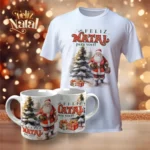 Pacotes de Artes Canecas | Camisetas Personalizadas - Natal V23 (Vintage)
