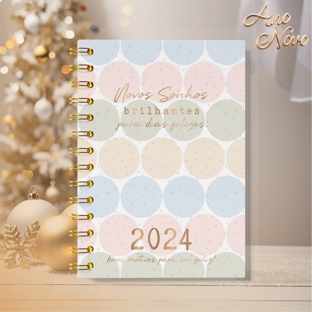 Pacote de Capas Agendas Personalizadas - Ano Novo 2024 V23 (Vintage) - Imagem 20