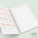 Miolo Agenda Permanente - 2DPP SEM hora - A5 - wire-o/espiral (Telma Contel) - Imagem 7