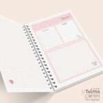 Miolo Agenda Permanente - 2DPP SEM hora - A5 - wire-o/espiral (Telma Contel) - Imagem 4