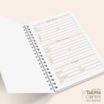 Miolo Agenda Permanente - 2DPP SEM hora - A5 - wire-o/espiral (Telma Contel) - Imagem 9