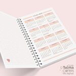 Miolo Agenda Permanente - 2DPP SEM hora - A5 - wire-o/espiral (Telma Contel) - Imagem 8