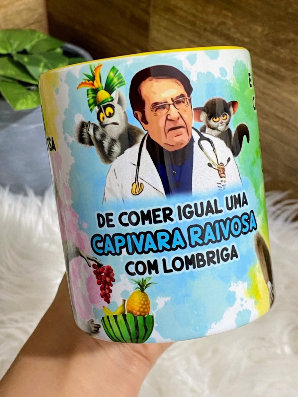 Arte Avulsa – Dr Now Madagascar Fitness - Rei Julien (Caneca Criativa) - Imagem 3