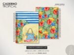 Caderno Pautado A5 - Tropical (Moldes da Lê)