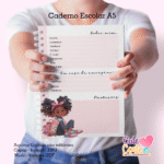 Caderno Pautado Escolar A5 - N.1(Cute Corte) - Imagem 4