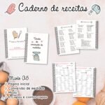 Caderno de Receitas + 6 Capas