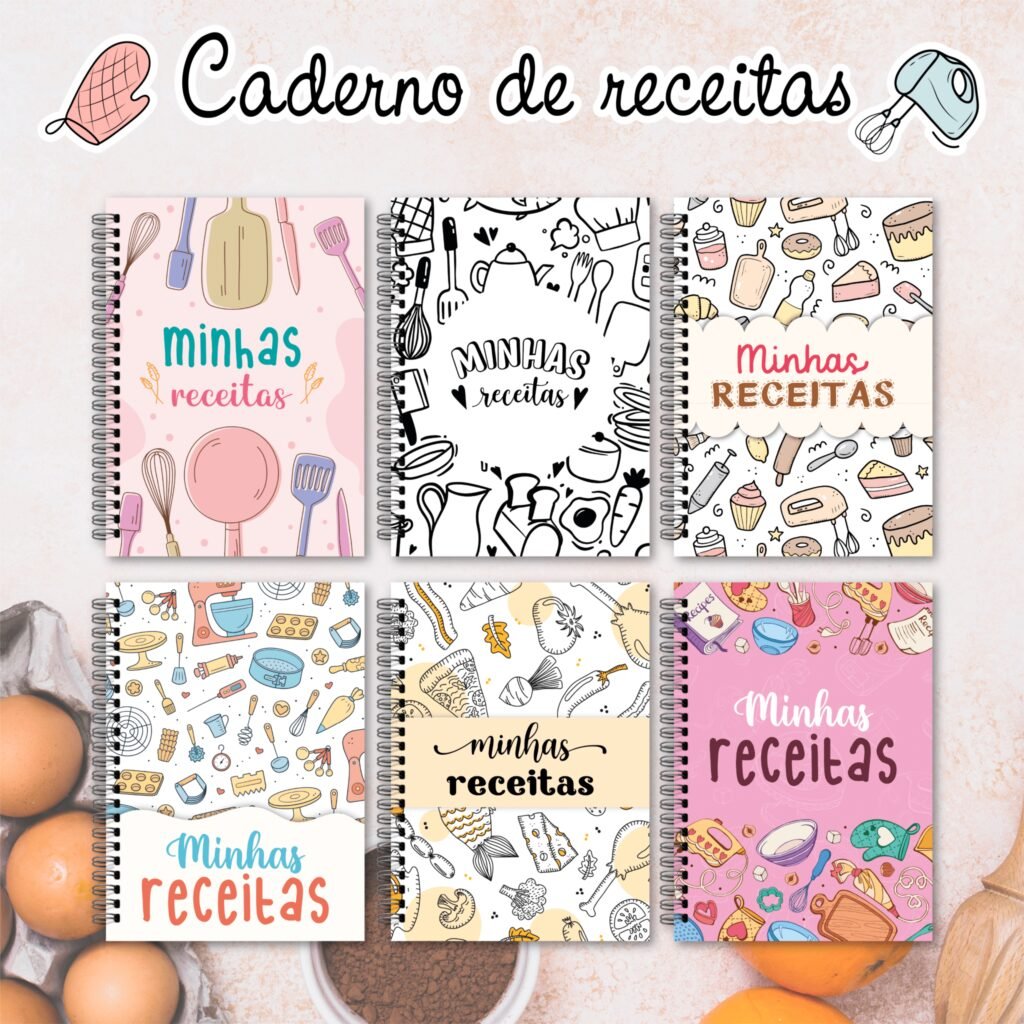 Caderno de Receitas + 6 Capas - Imagem 2