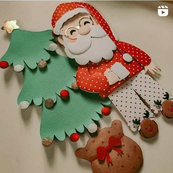 034 Arquivo Topo Bolo Arvore de Natal CAMADA 3D Papai Noel