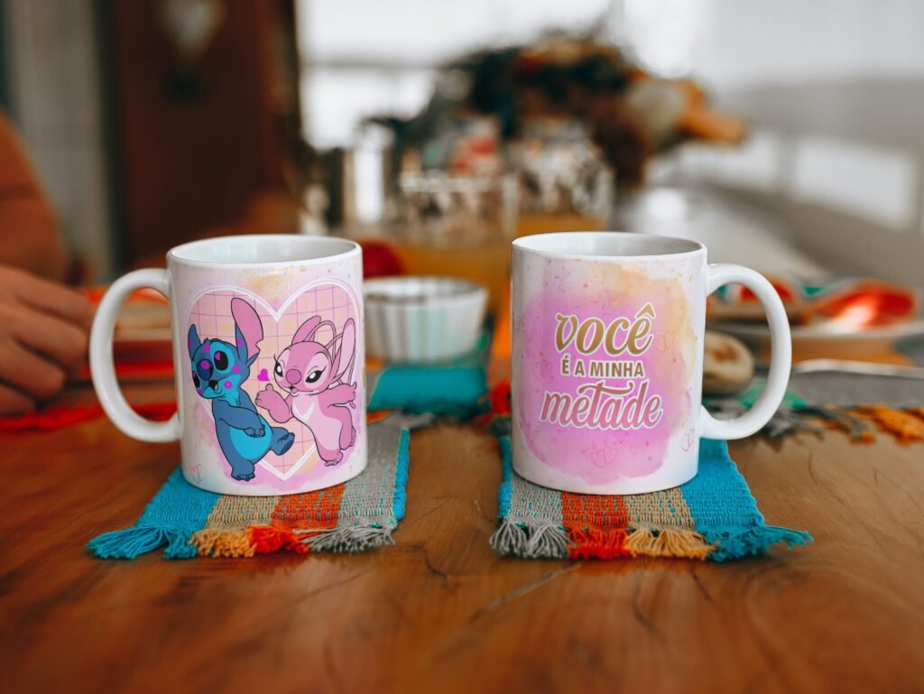 Kit Artes Canecas - Stitch in Love - Imagem 9