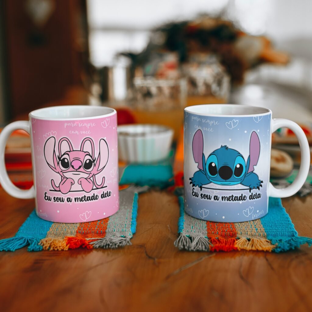 Kit Artes Canecas - Stitch in Love - Imagem 19