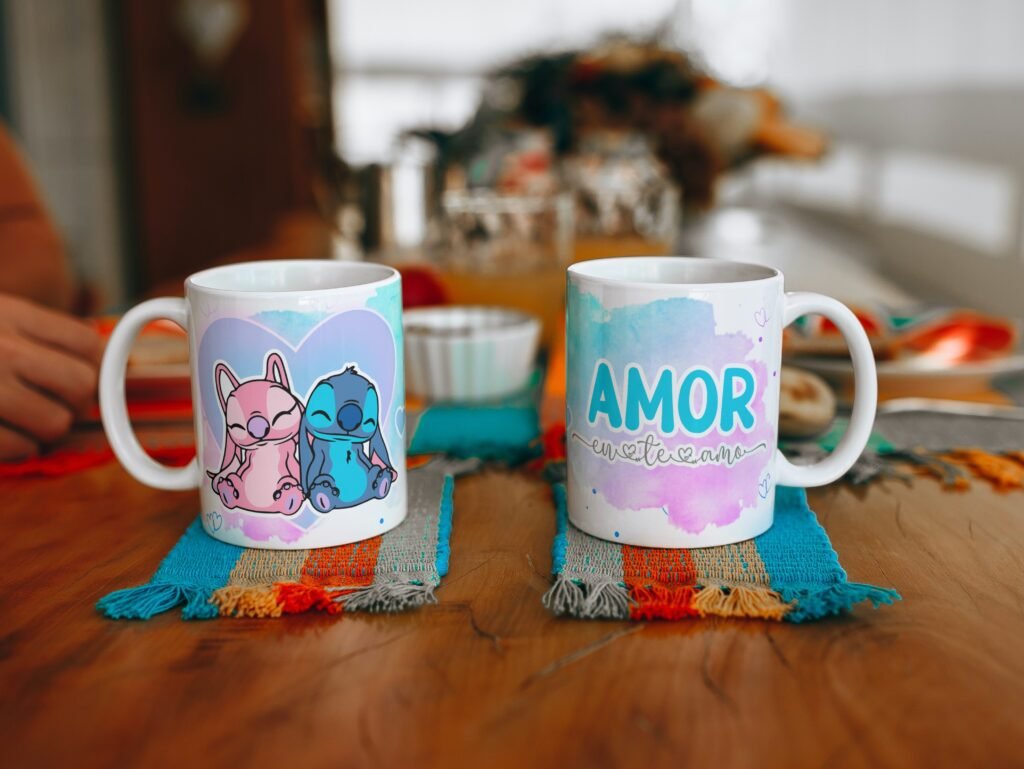 Kit Artes Canecas - Stitch in Love - Imagem 10