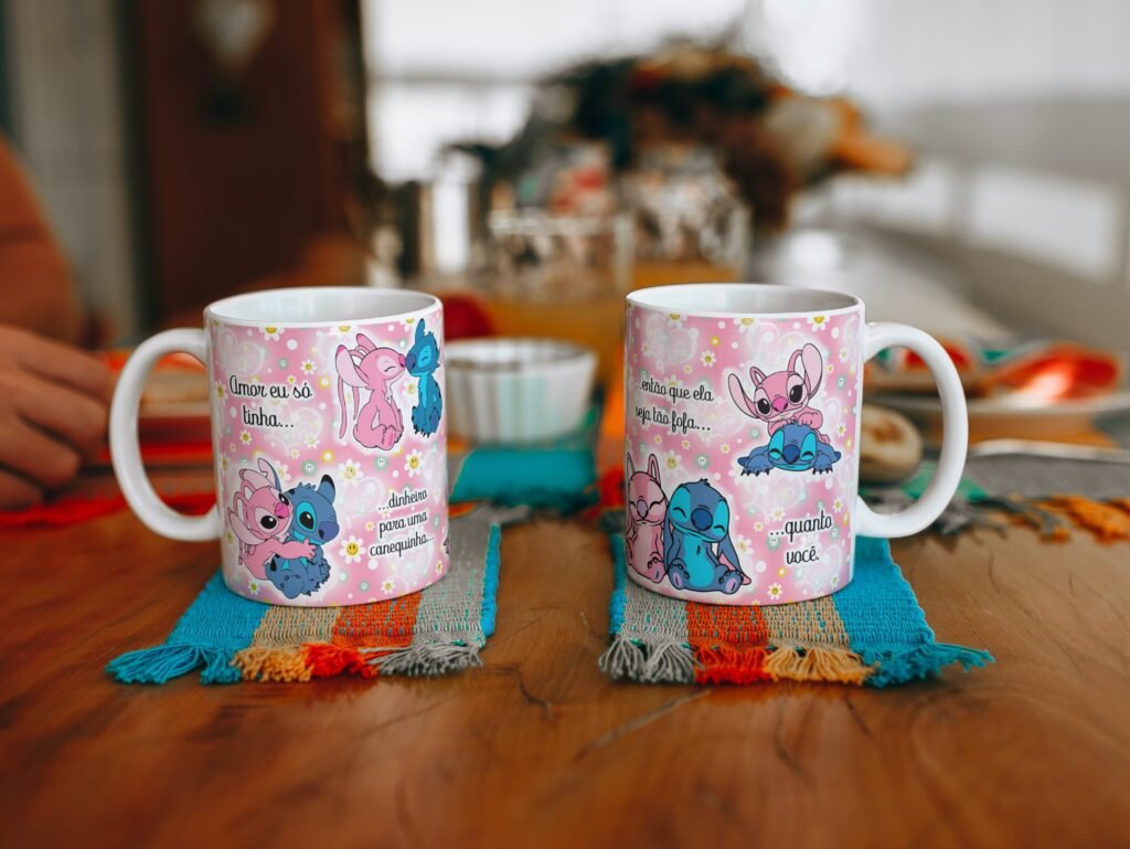 Kit Artes Canecas - Stitch in Love - Imagem 12