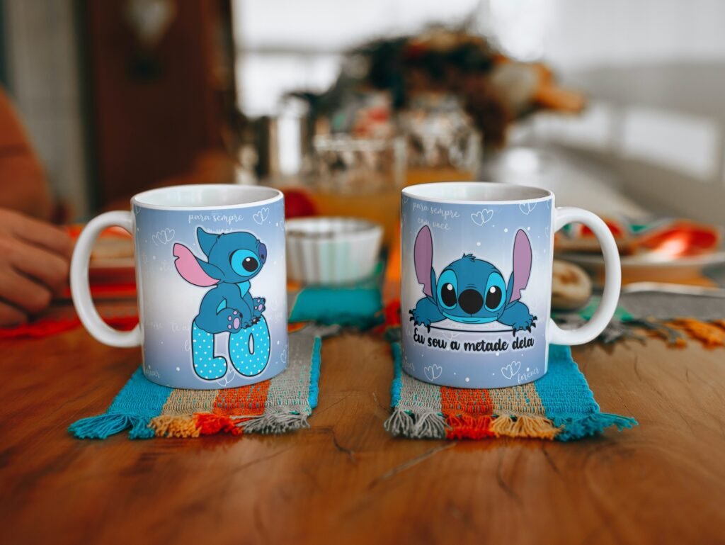 Kit Artes Canecas - Stitch in Love - Imagem 17