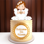4 Topos de Bolo - Batismo - Arquivo Silhouette Studio