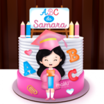 Topo de Bolo - ABC Menina - Arquivo Silhouette Studio