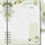 Agenda 2024 1 DPP - Floral Rosas Brancas (Bicho Papel)