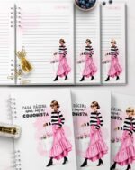 20 Capas 20 Miolos e 9 Lettering Coleção Fashion Girl (Bicho Papel) - Imagem 6