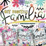 LANÇAMENTO - Família Vol.1 - Estampas Canecas (Abacaxi Sublimatico)