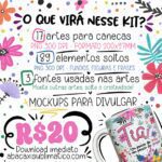 LANÇAMENTO - Família Vol.1 - Estampas Canecas (Abacaxi Sublimatico) - Imagem 14