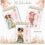 Kit Felicidade 1 - Bloco | Caderno | Capas  (Clube da Crys)