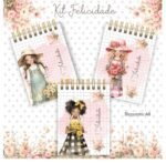 Kit Felicidade 1 - Bloco | Caderno | Capas  (Clube da Crys)