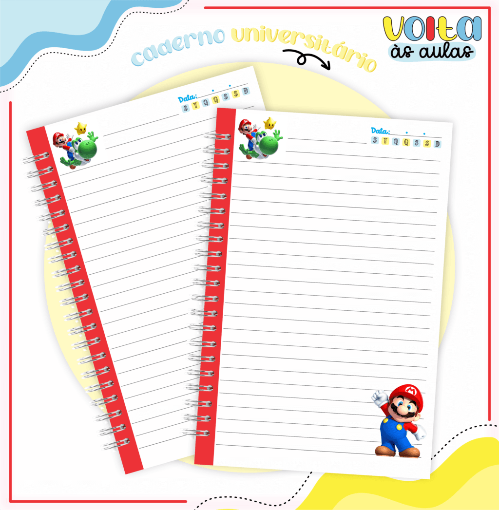 Kit Super Mário - Volta às Aulas 2024 (Lina) - Imagem 7
