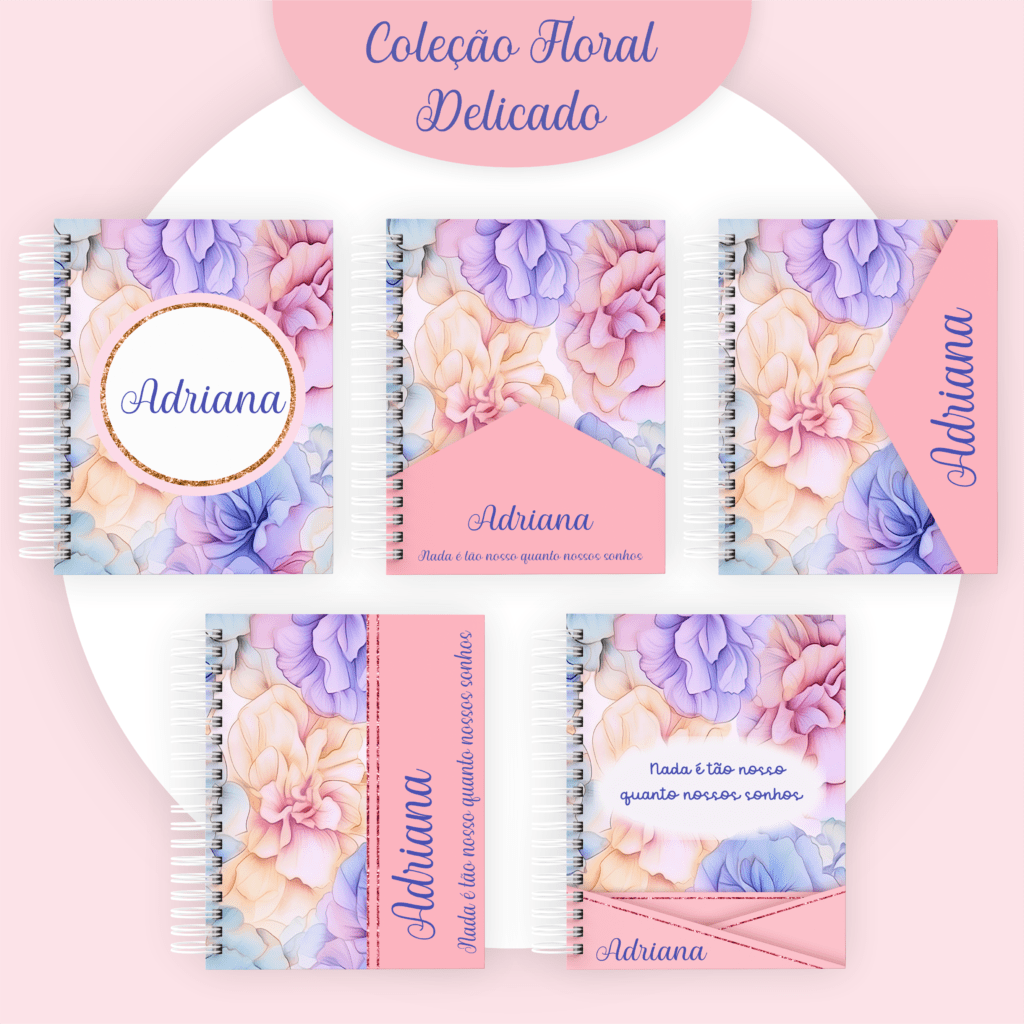 COMBO Floral Delicado – 5 Modelos (Pamella) - Imagem 1