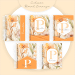 COMBO Floral Laranja 2024 – 5 Modelos (Pamella)