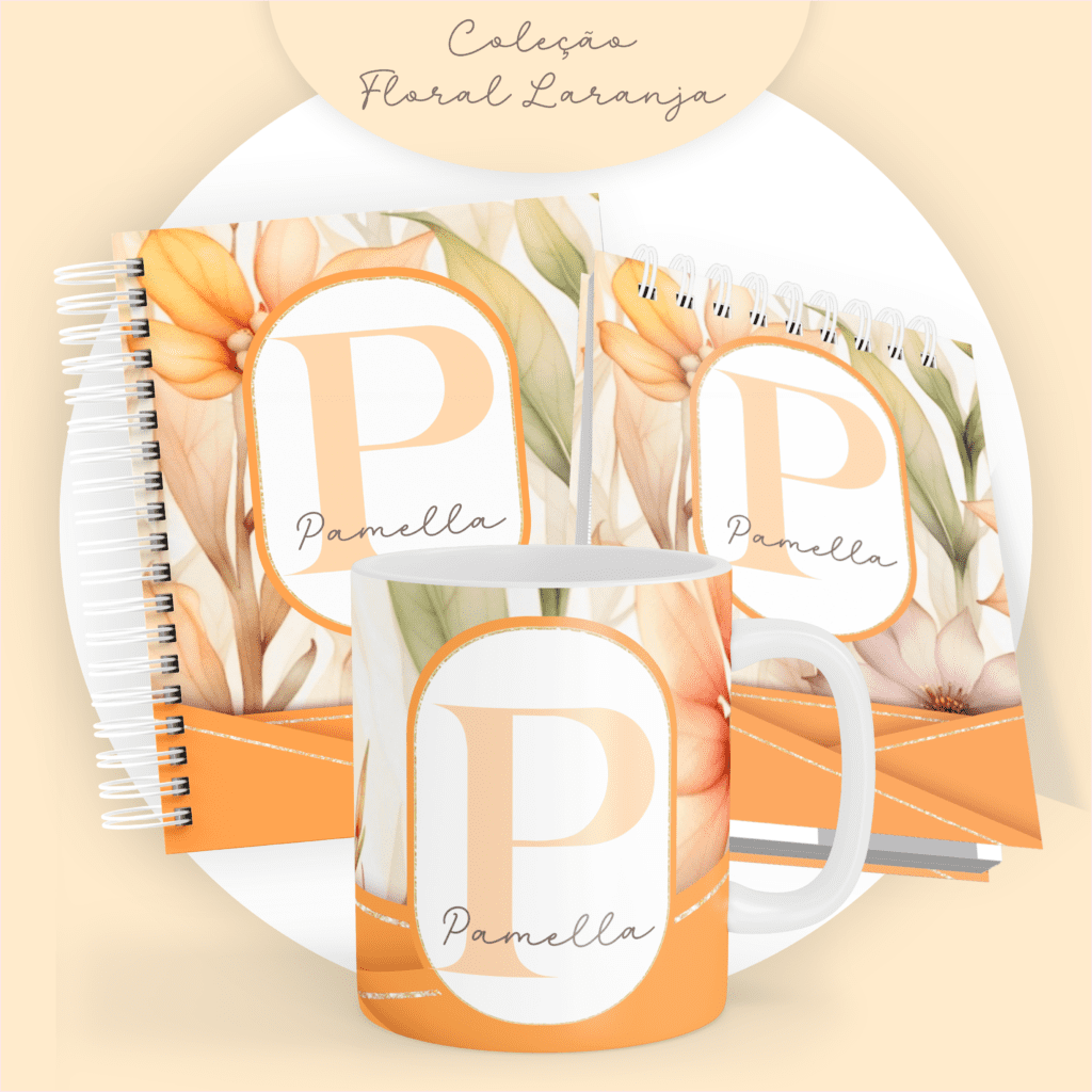 COMBO Floral Laranja 2024 – 5 Modelos (Pamella) - Imagem 6