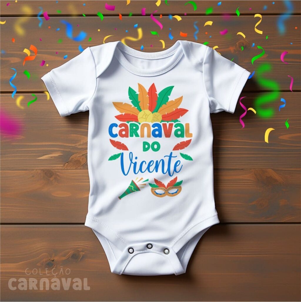 KIT 1 - Estampas Body Infantil - Carnaval 2024 (Vintage) - Imagem 4