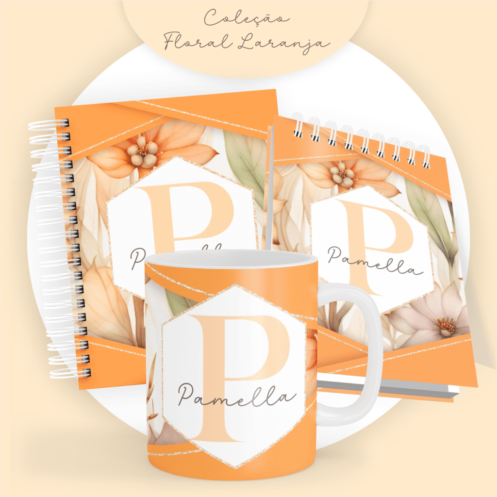 COMBO Floral Laranja 2024 – 5 Modelos (Pamella) - Imagem 7