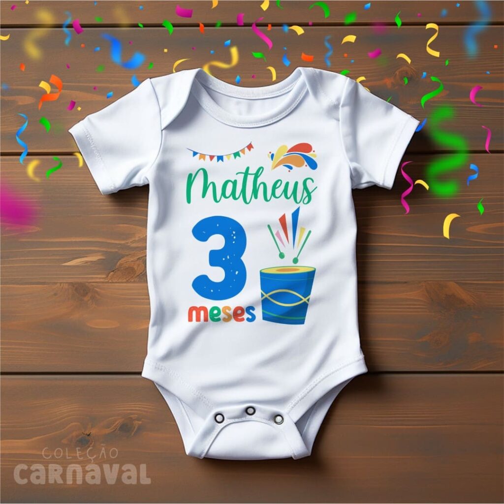 KIT 1 - Estampas Body Infantil - Carnaval 2024 (Vintage) - Imagem 6